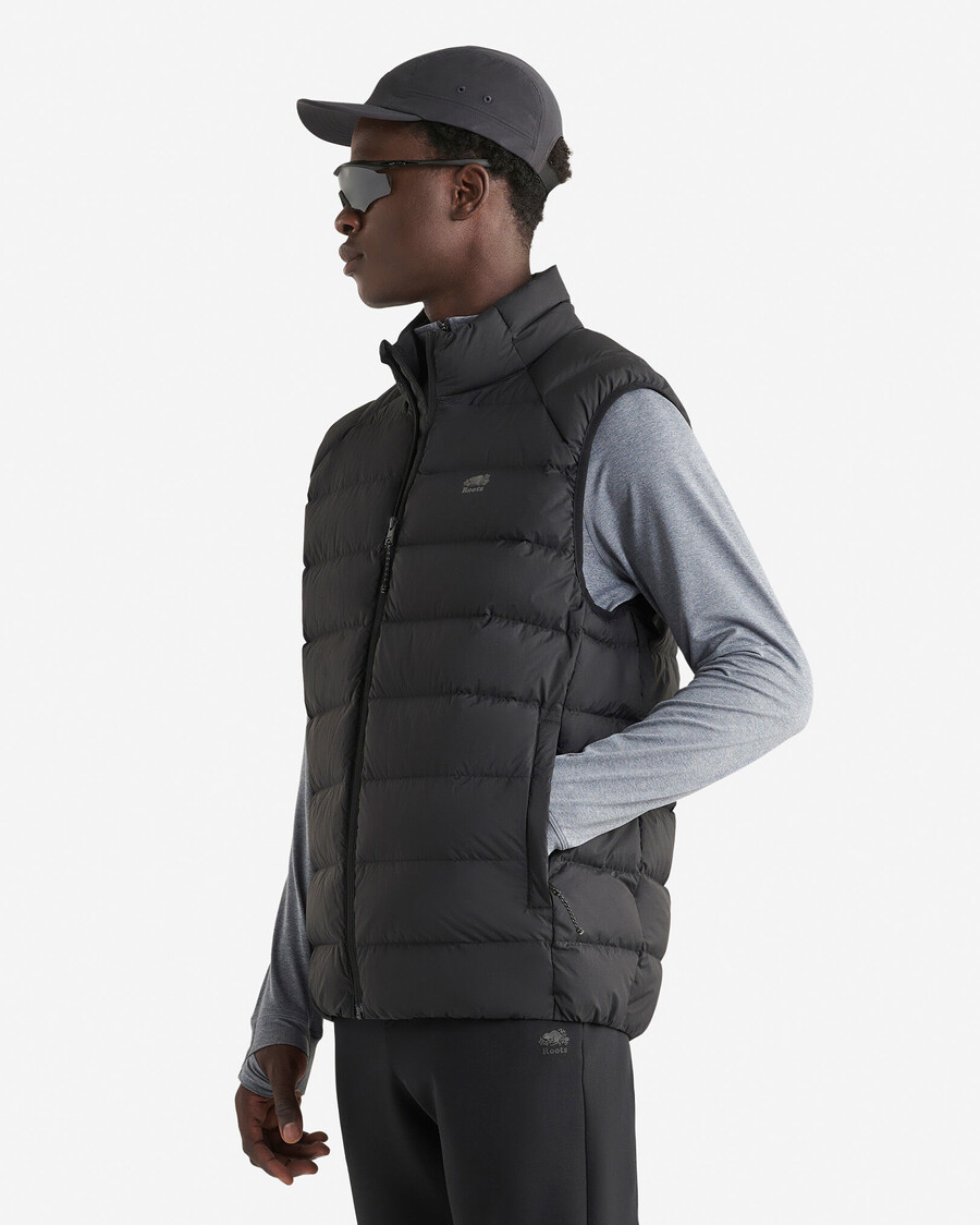 roots down packable vest