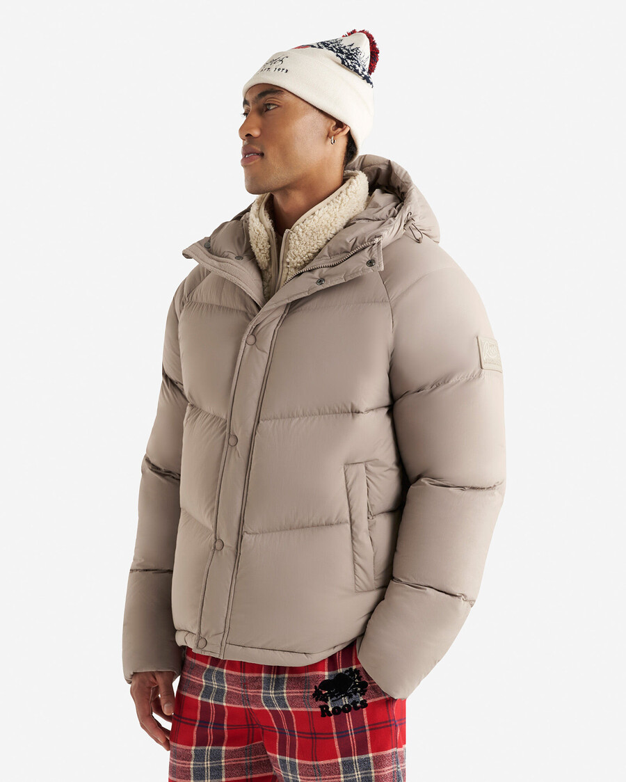 roots down puffer jacket