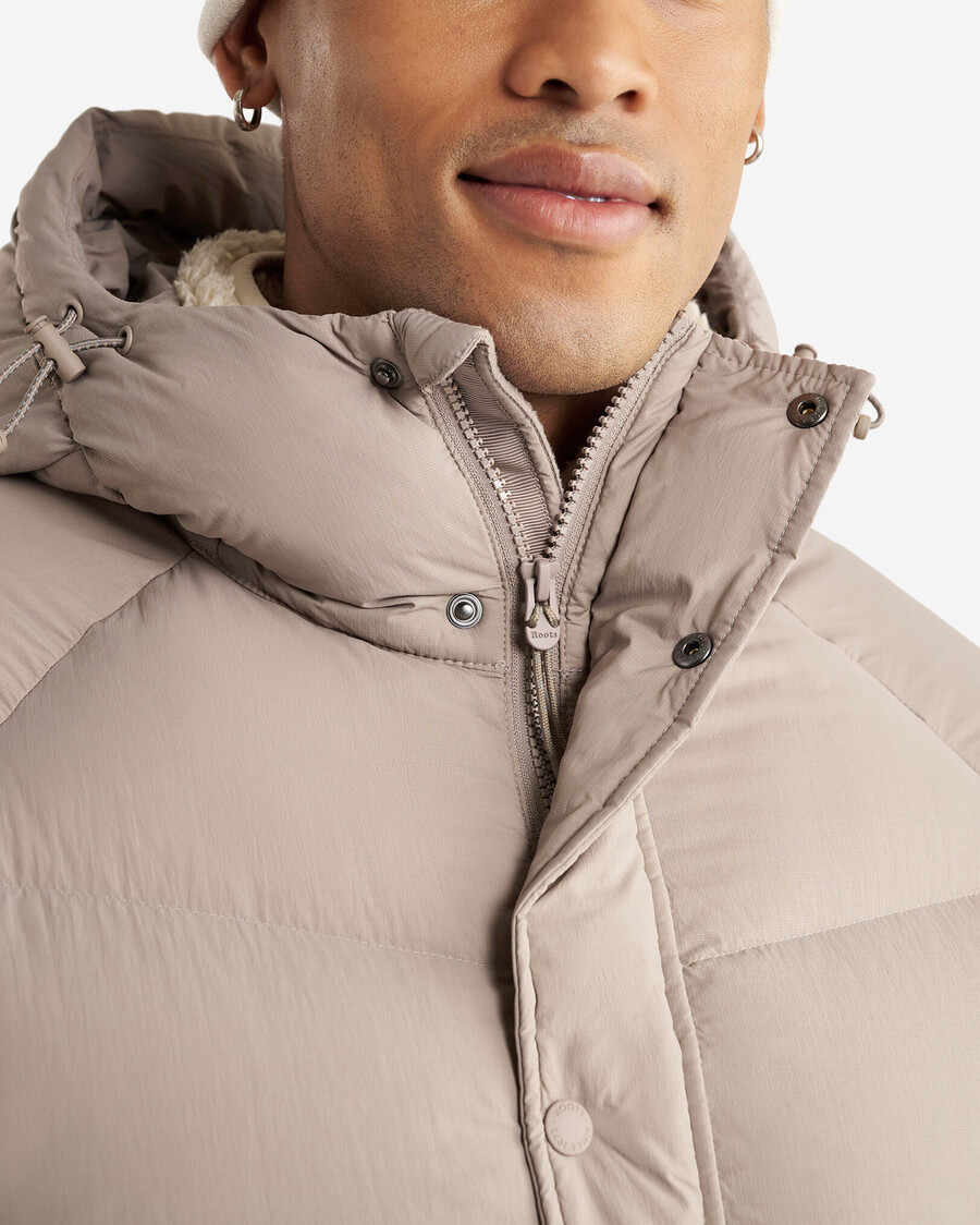 roots down puffer jacket