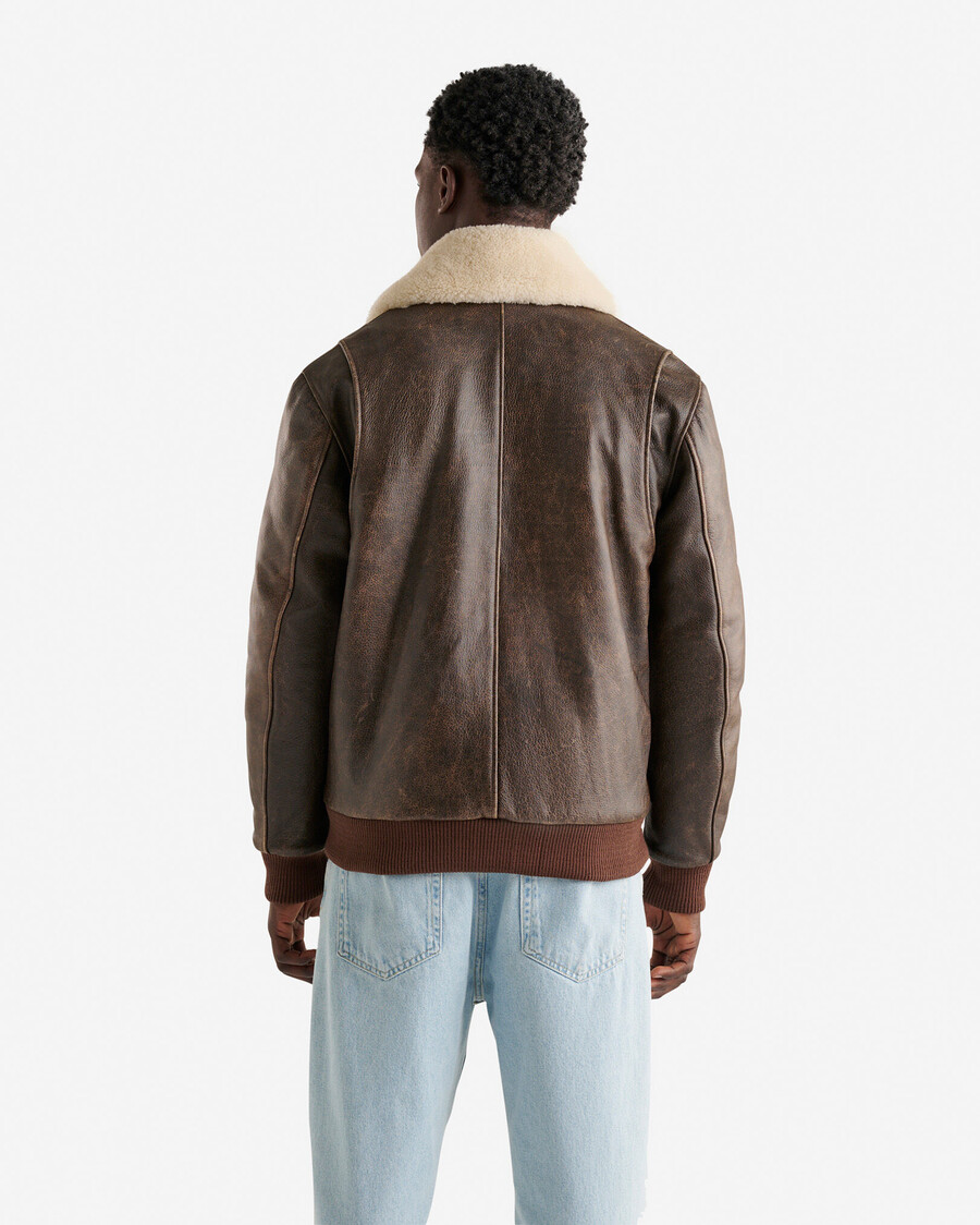leather aviator jacket