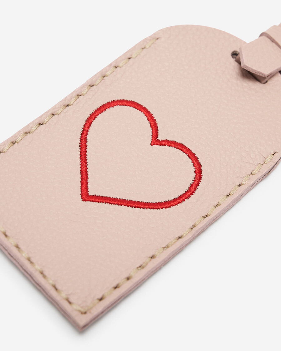 heart luggage tag cervino