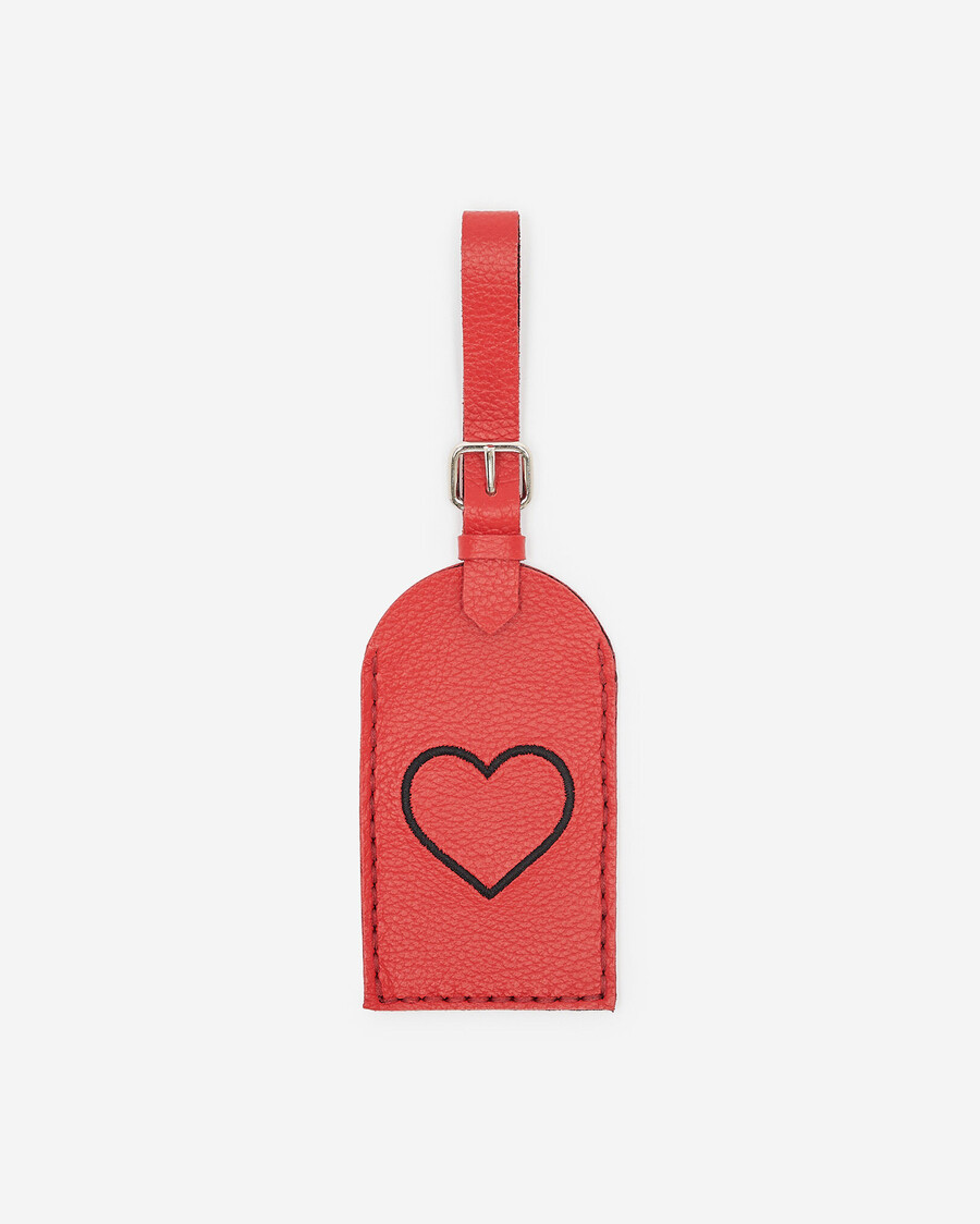 heart luggage tag cervino