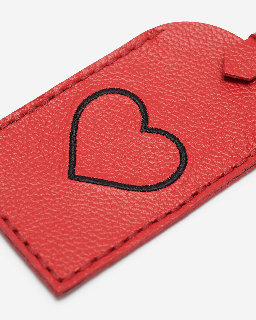heart luggage tag cervino
