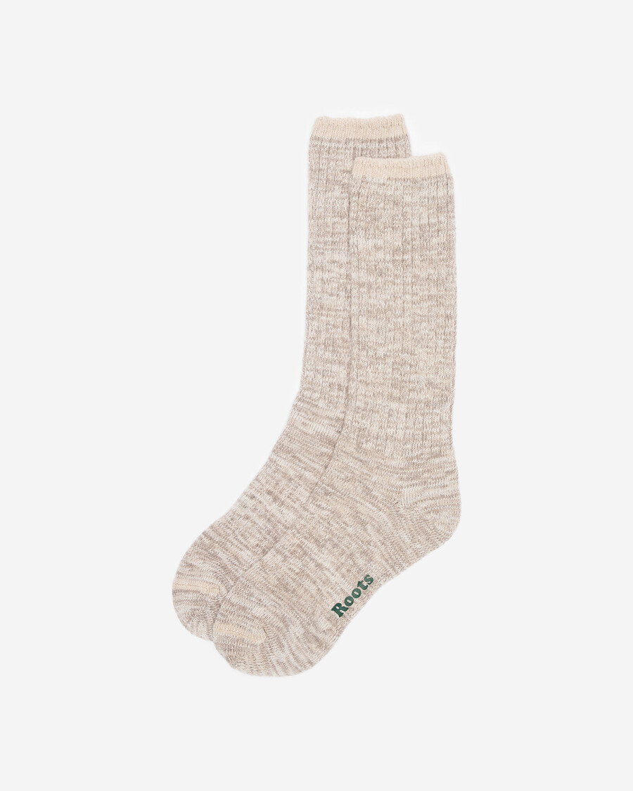 adult roots heritage cotton boot sock
