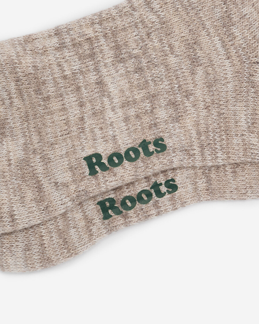 adult roots heritage cotton boot sock