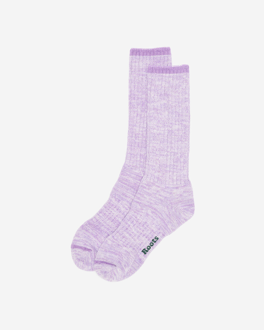 adult roots heritage cotton boot sock
