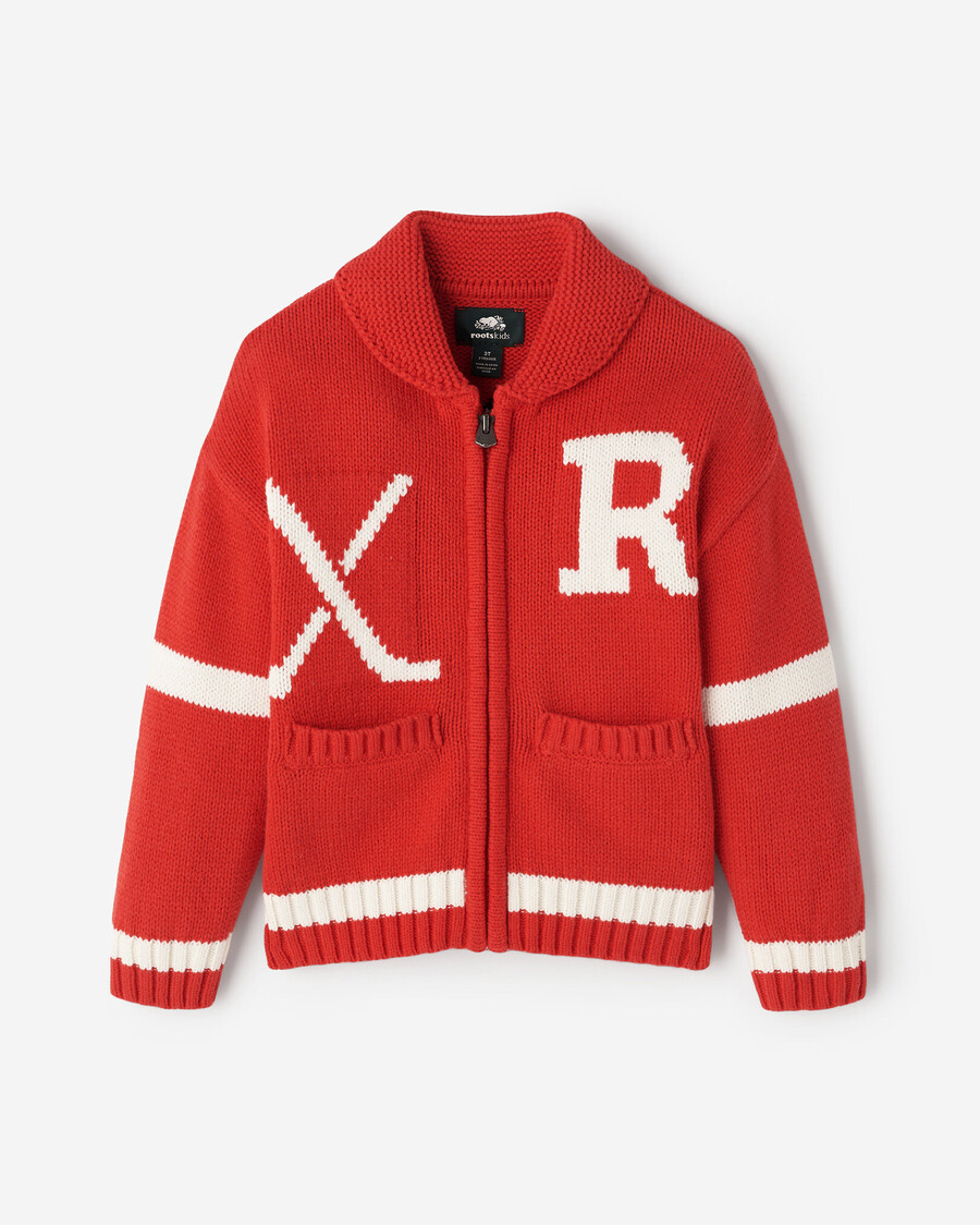toddler hockey shawl cardigan