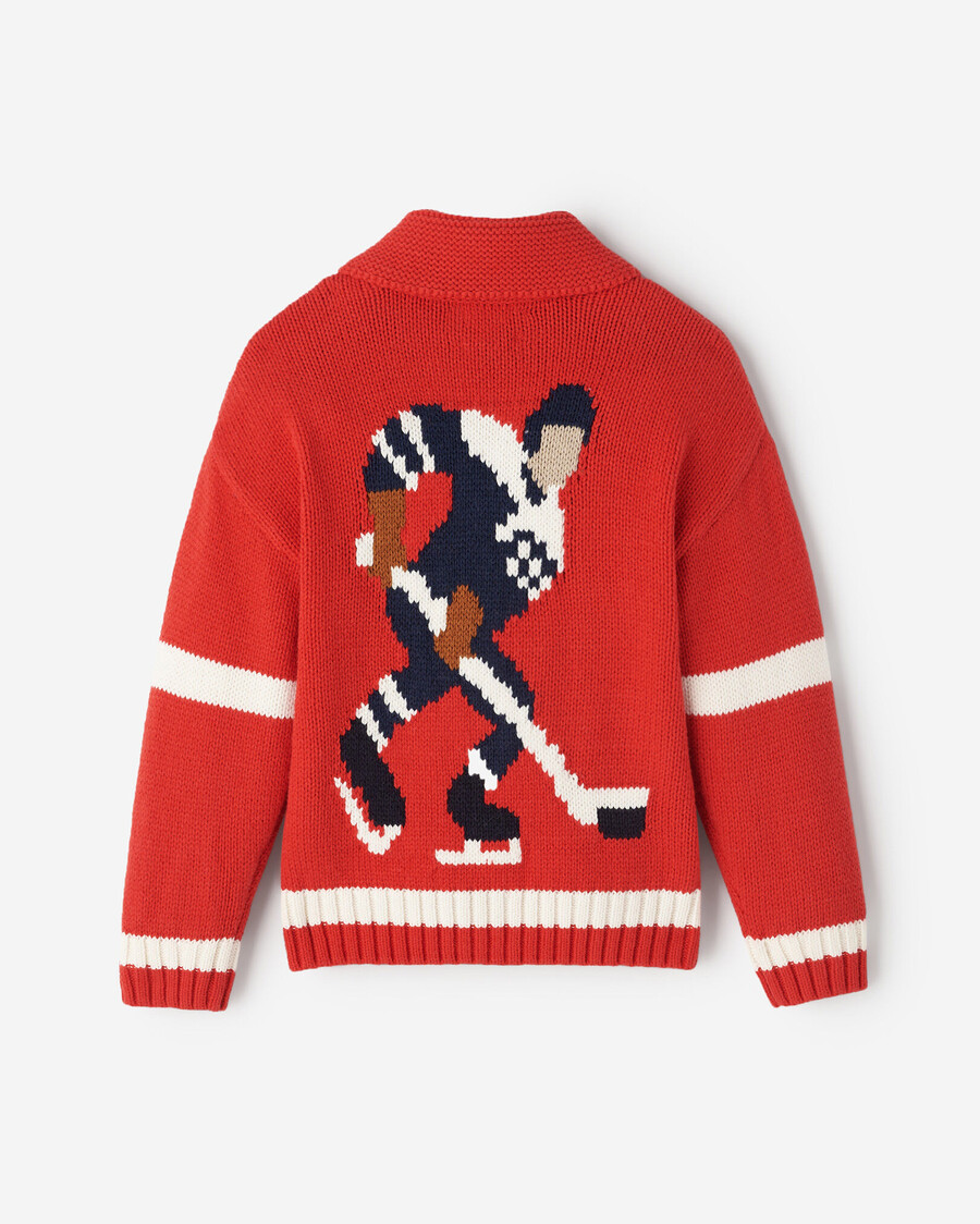 toddler hockey shawl cardigan