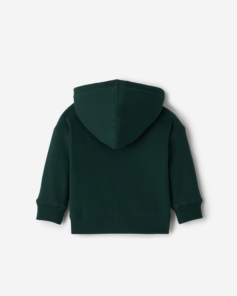 baby roots applique full zip hoodie