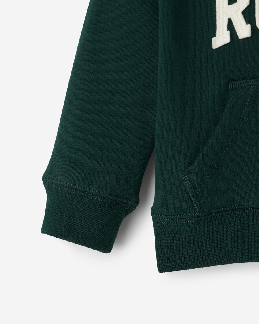 baby roots applique full zip hoodie