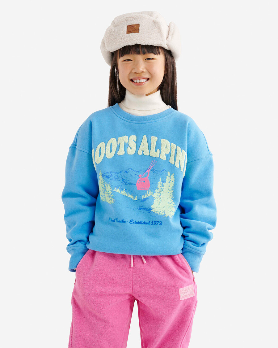 kids alpine landscape crew sweatshirt