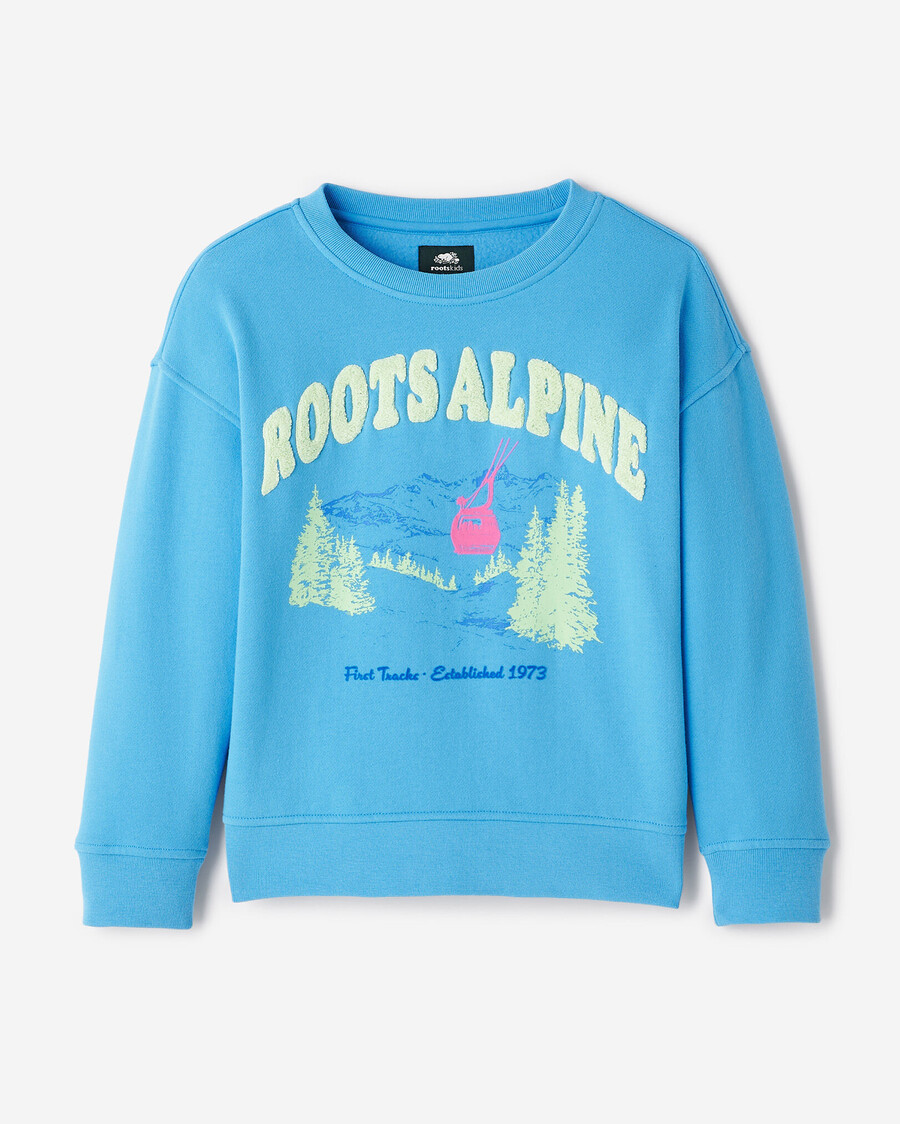 kids alpine landscape crew sweatshirt
