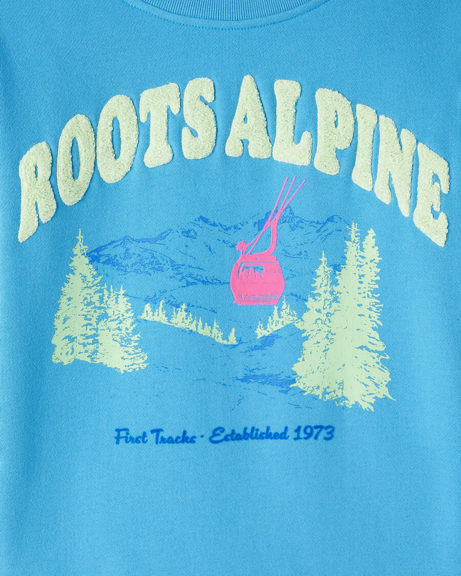 kids alpine landscape crew sweatshirt
