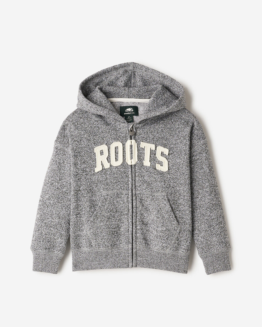 toddler roots applique full zip hoodie