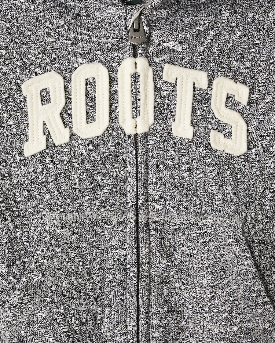 toddler roots applique full zip hoodie