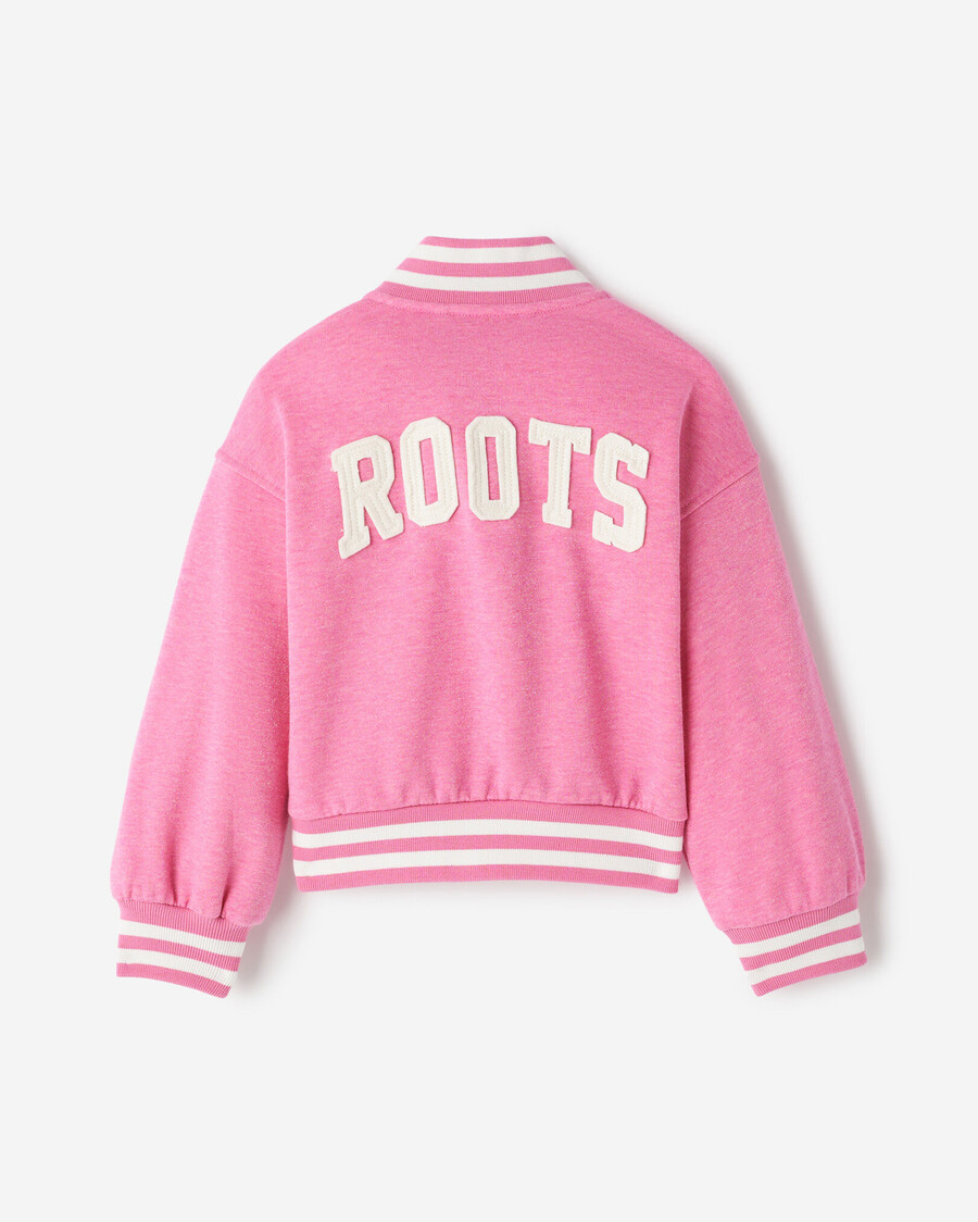 toddler girls cooper sparkle varsity jacket