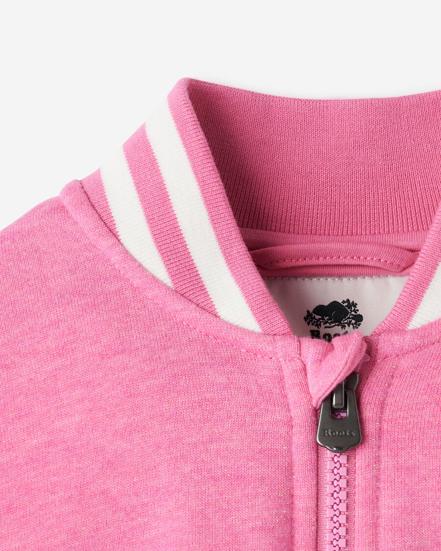 toddler girls cooper sparkle varsity jacket