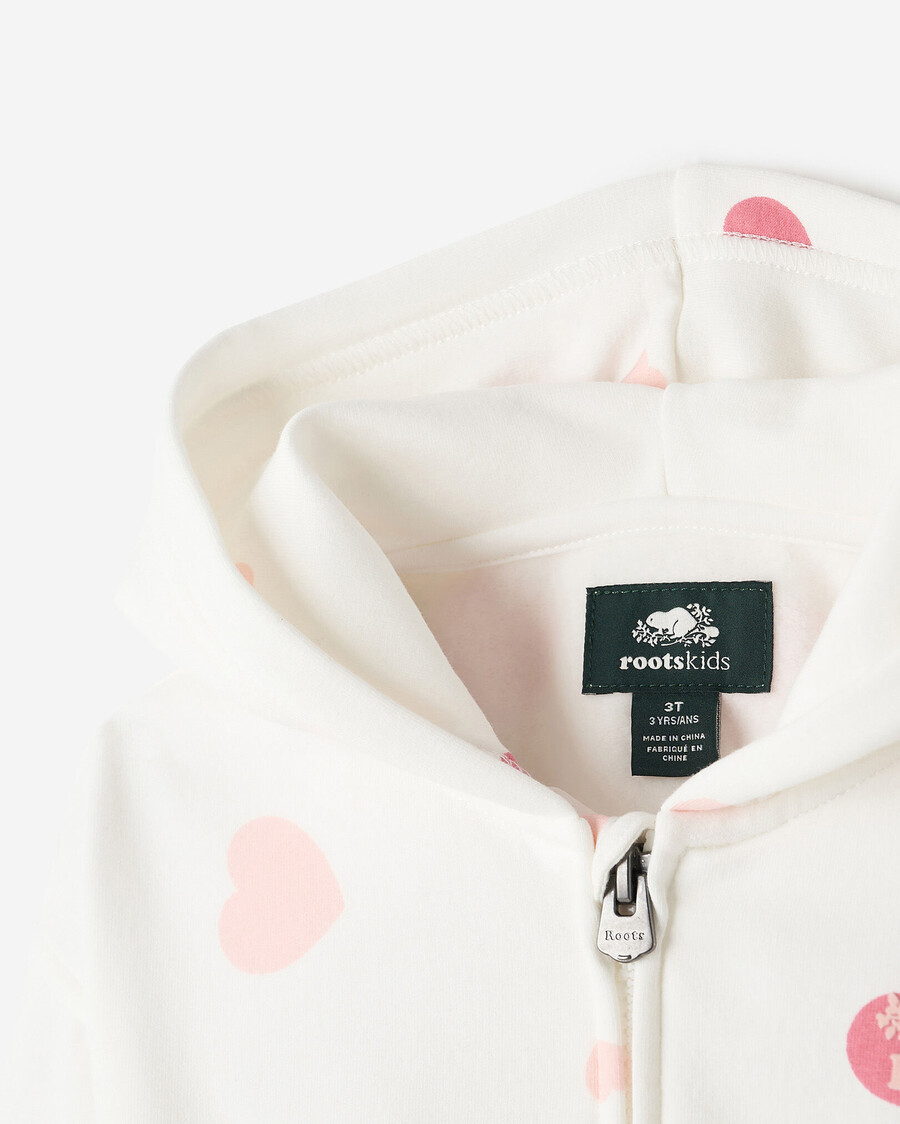 toddler cozy love bear zip hoodie
