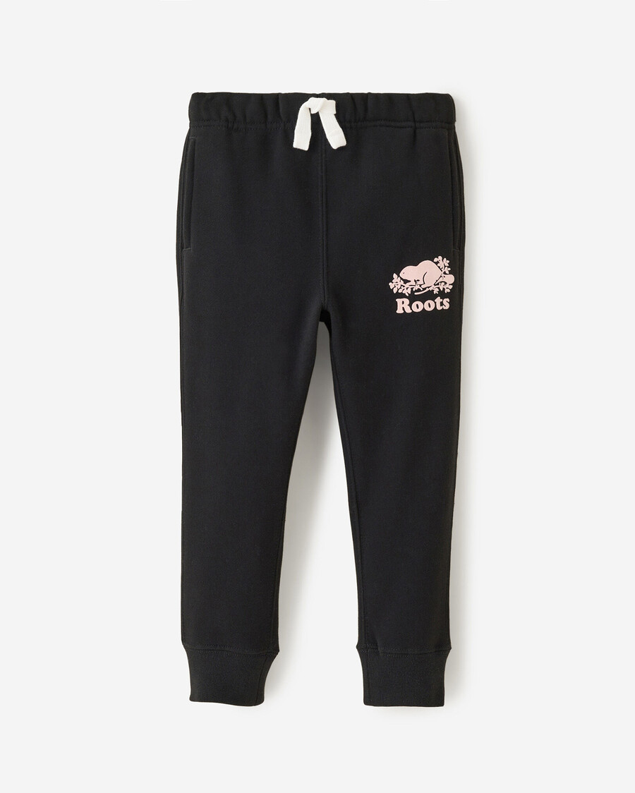 toddler girls organic slim cuff sweatpant