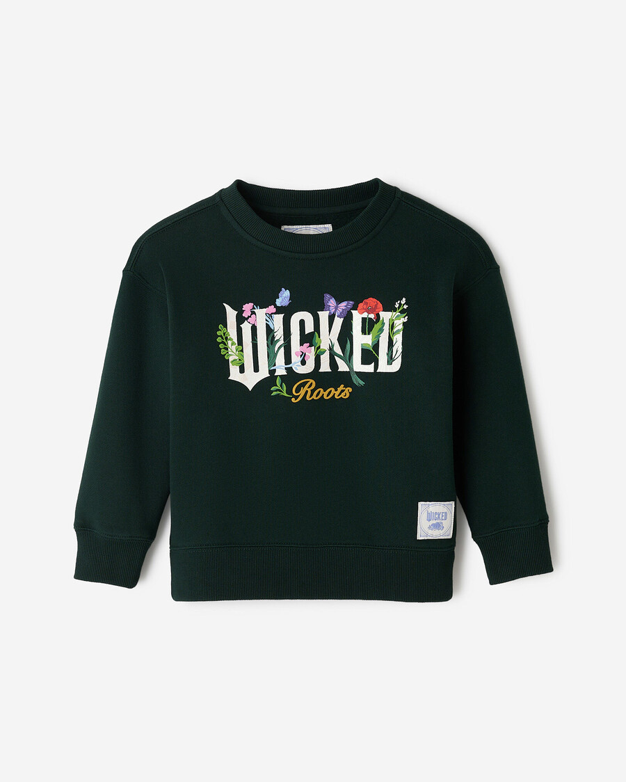 toddler roots x wicked floral crew sweatshirt