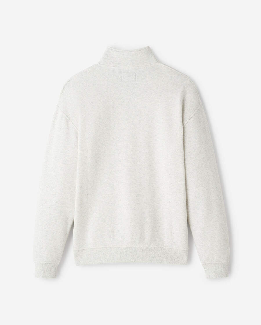 roots applique half zip stein
