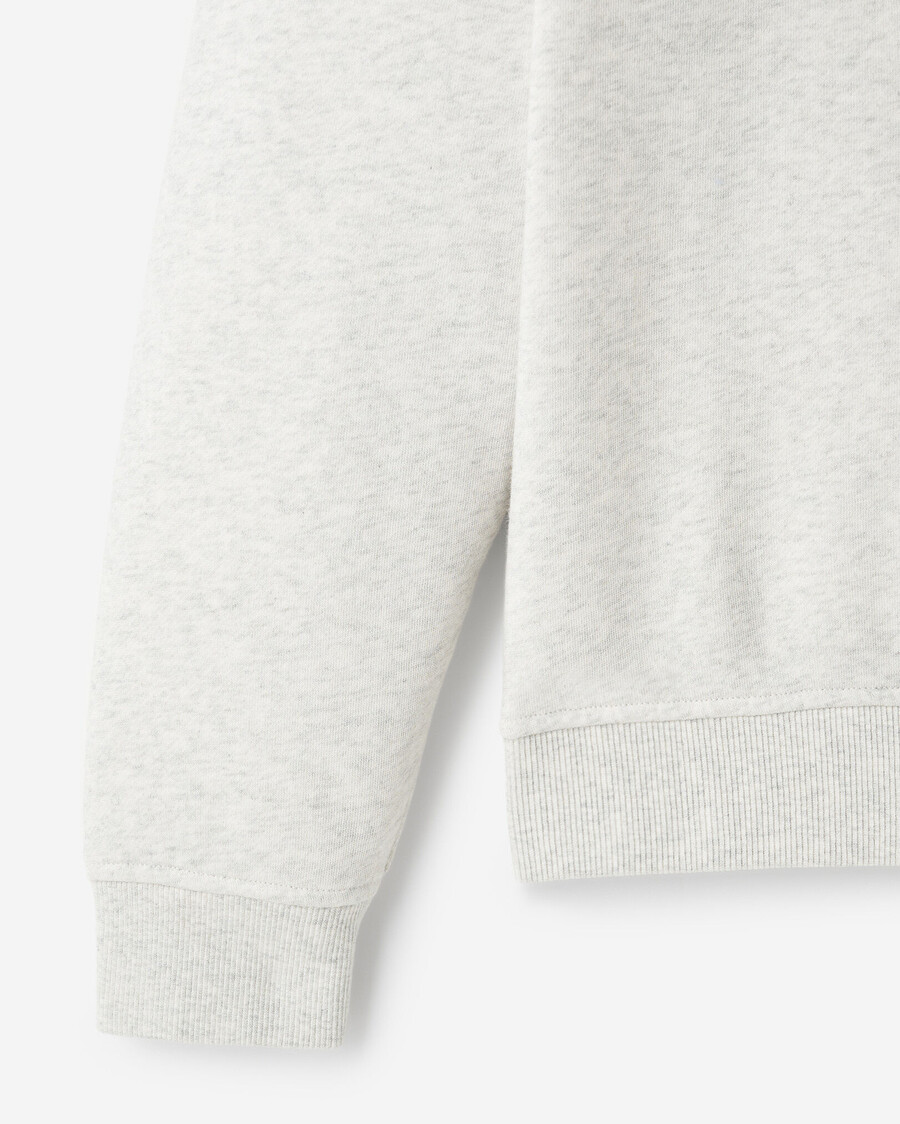 roots applique half zip stein