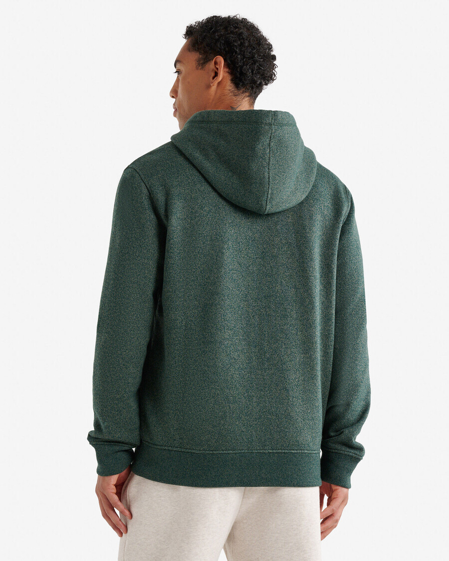 roots applique full zip hoodie