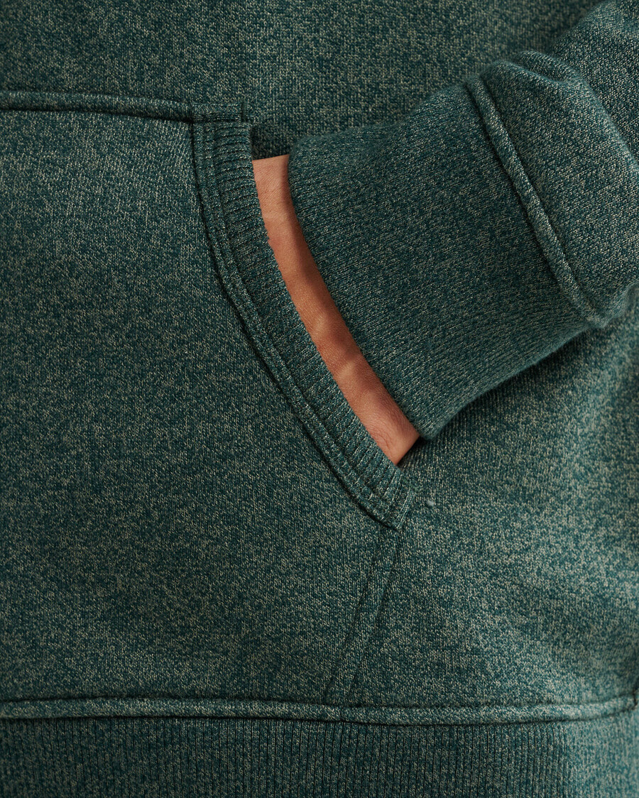 roots applique full zip hoodie