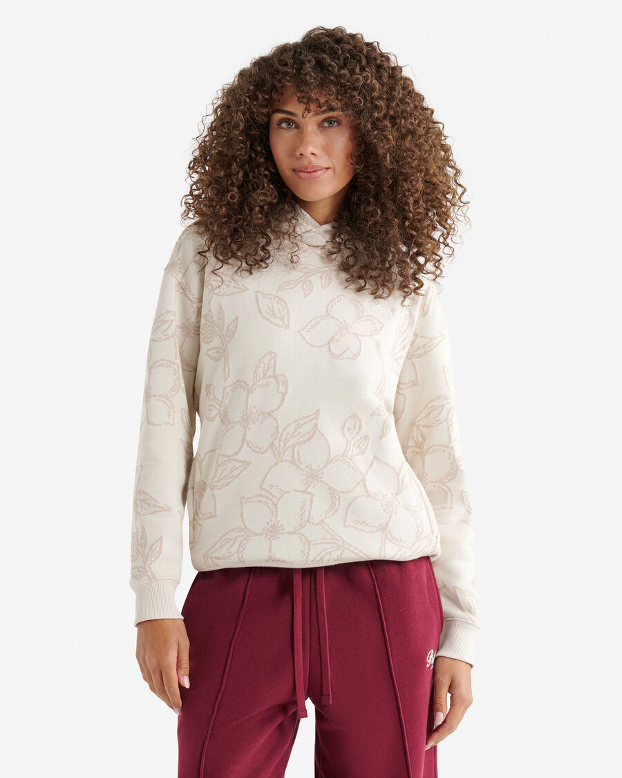 floral one fit hoodie