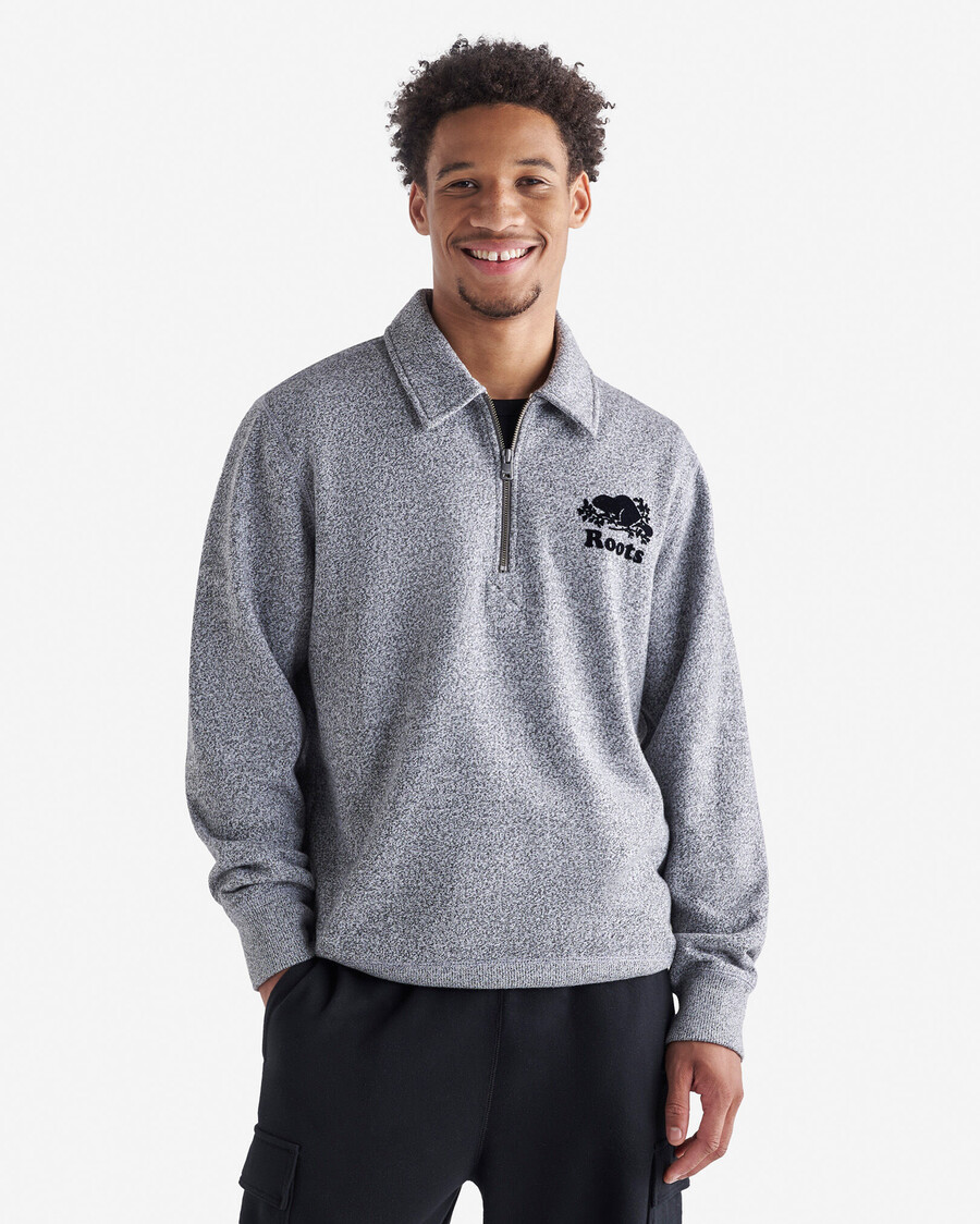 organic original half zip polo