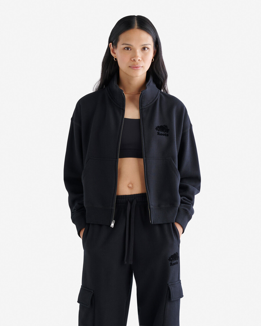 organic cooper track full zip jacket
