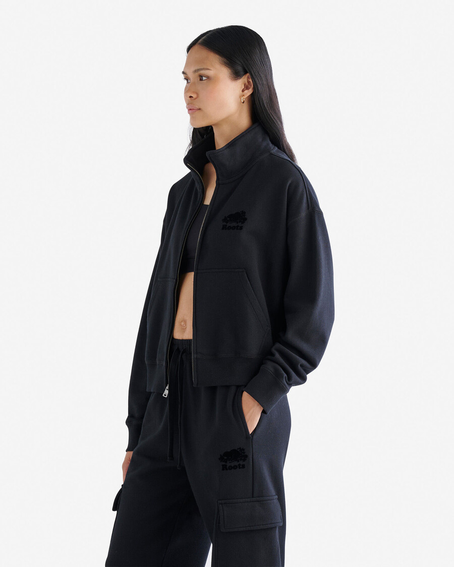 organic cooper track full zip jacket