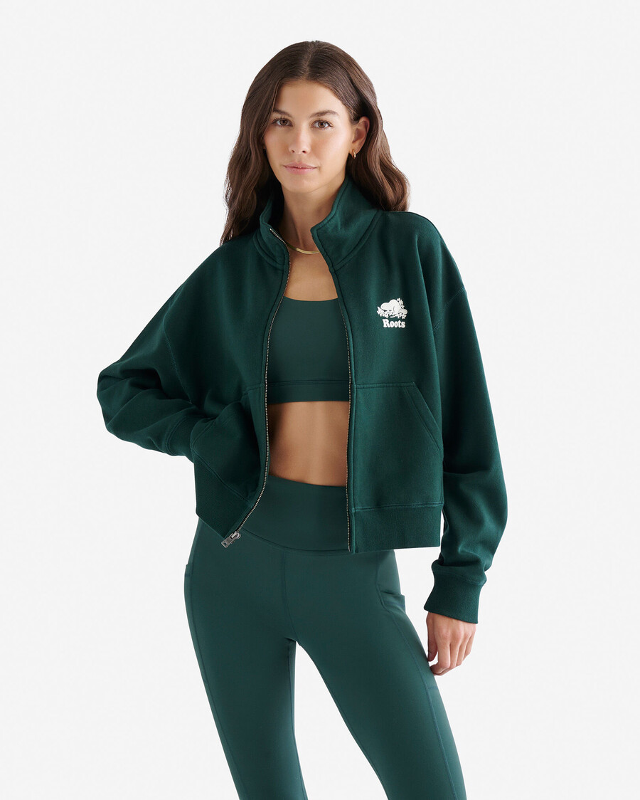 organic cooper track full zip jacket