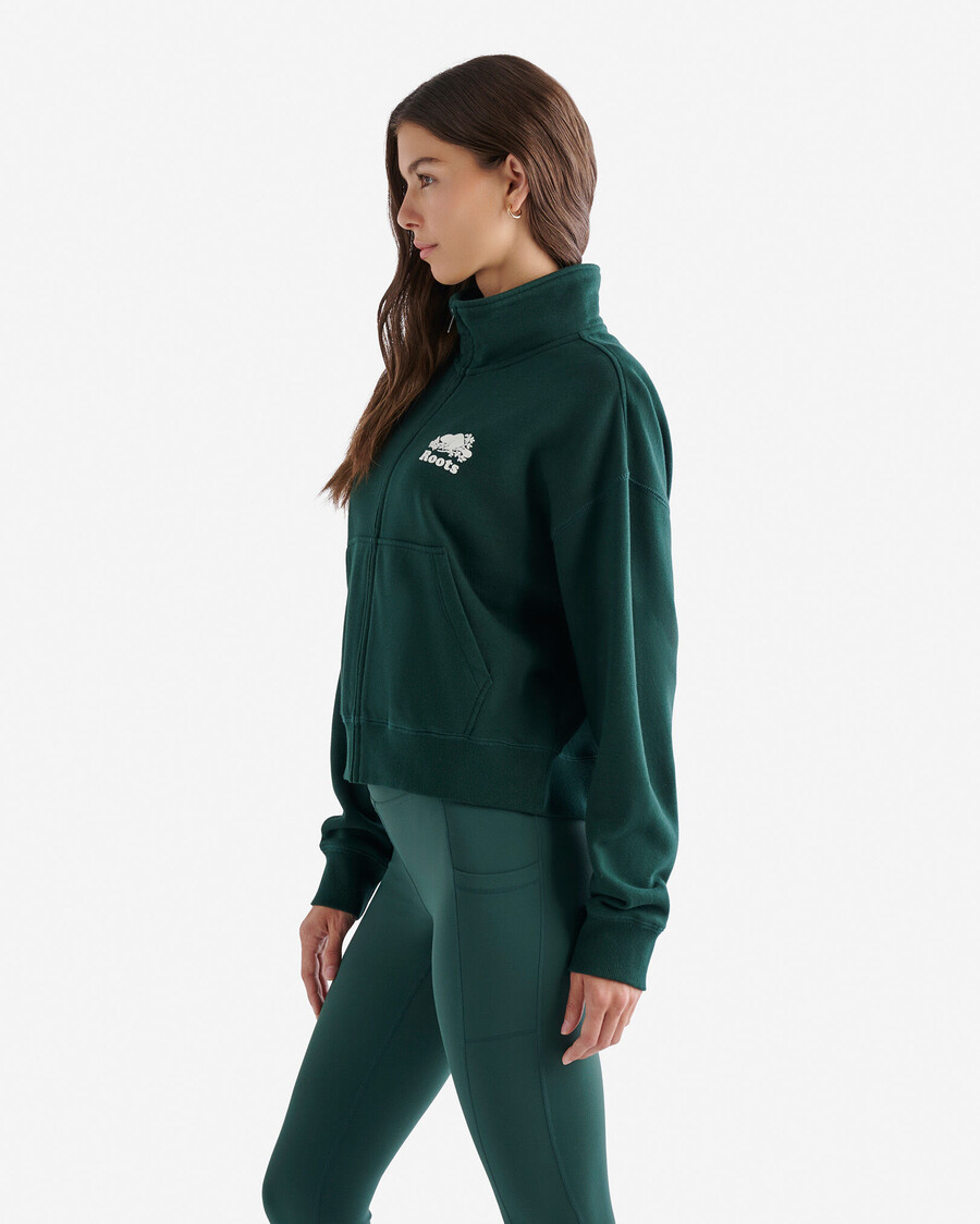 organic cooper track full zip jacket
