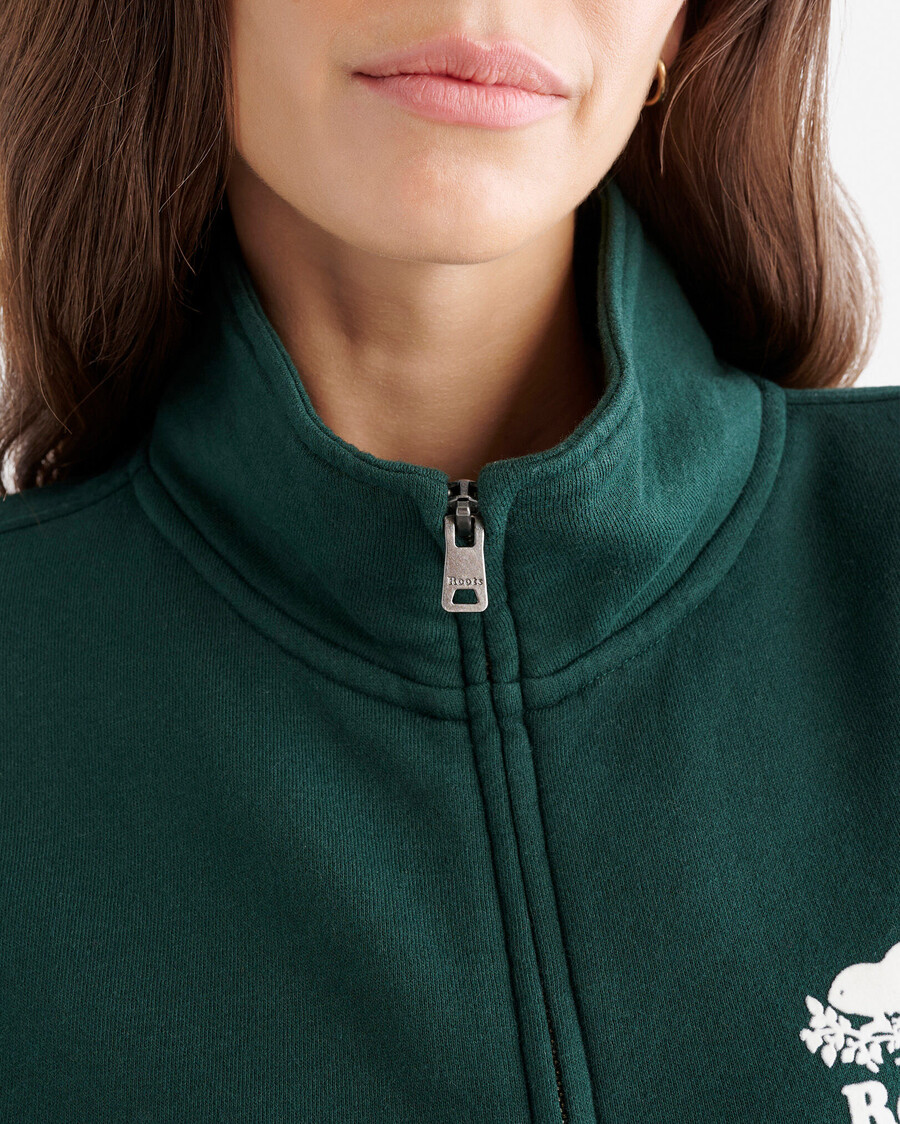 organic cooper track full zip jacket
