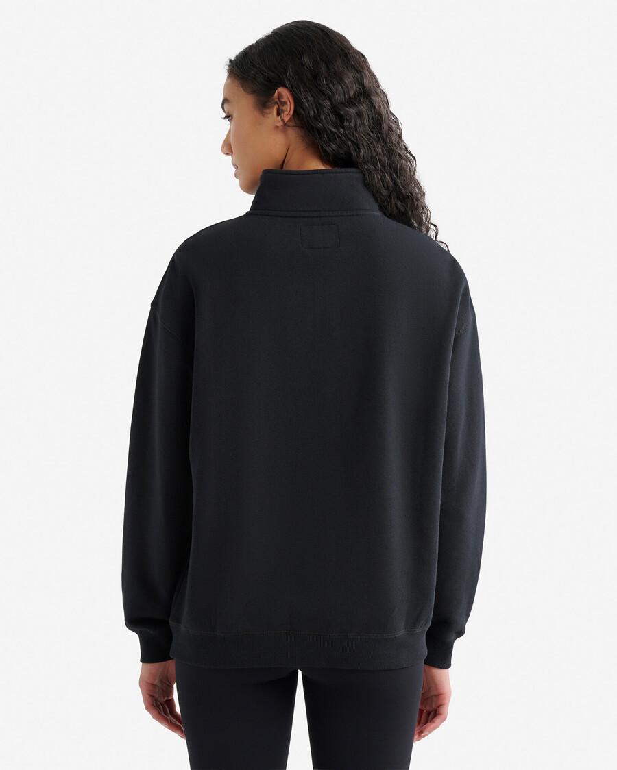 organic cooper relaxed half zip stein