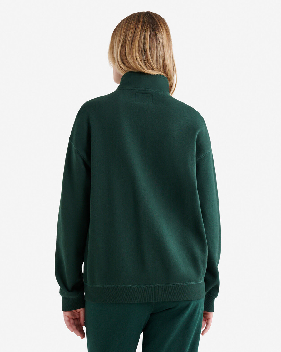 organic cooper relaxed half zip stein