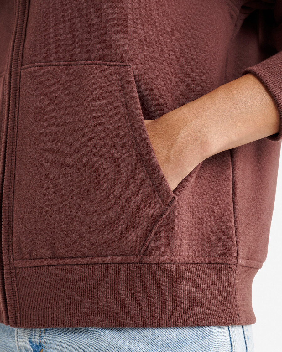 organic original relaxed full zip hoodie