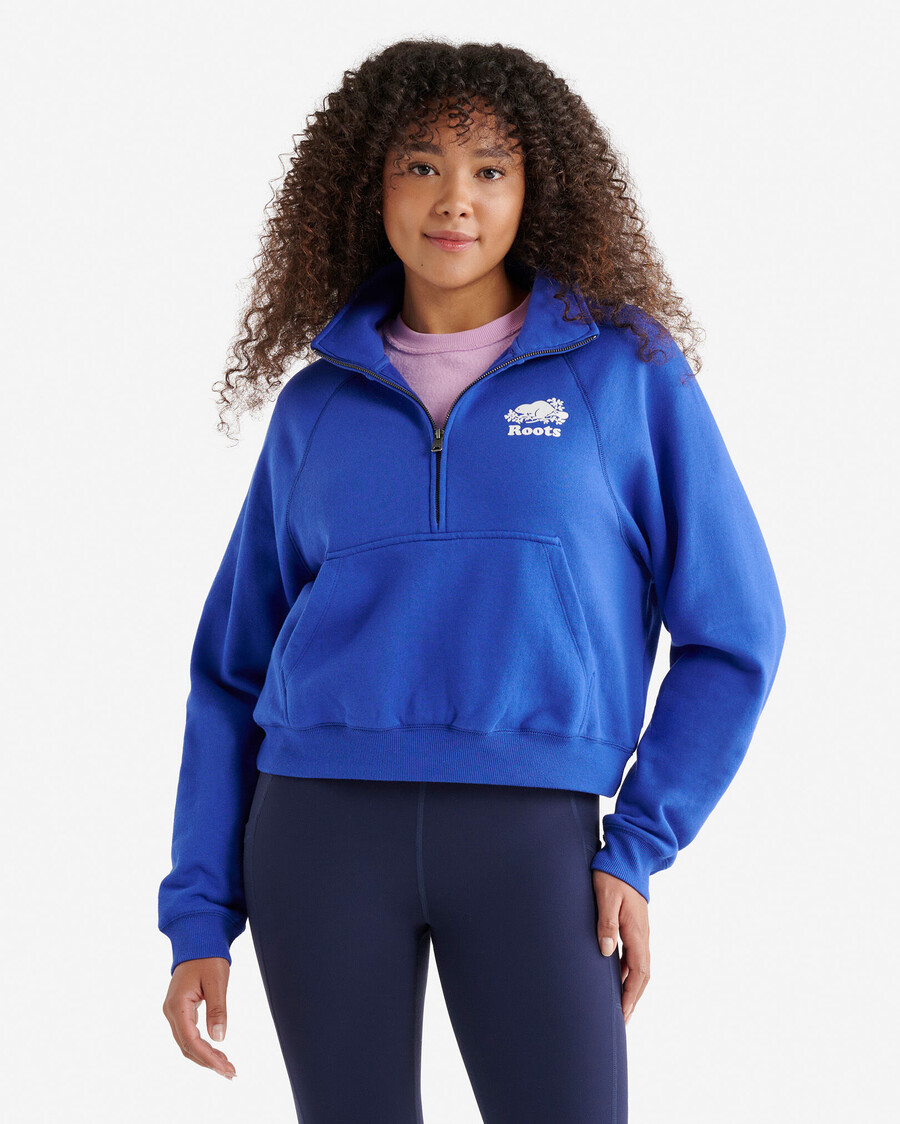 organic cooper half zip