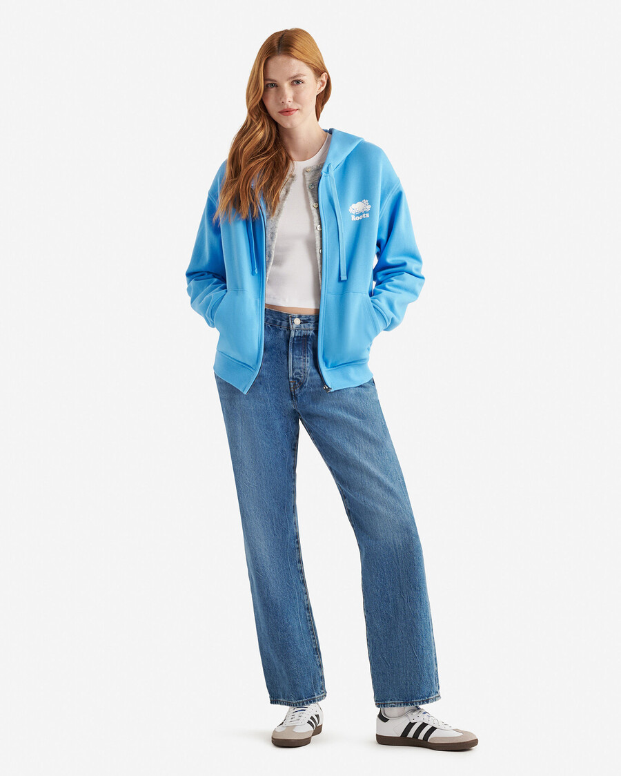 organic original relaxed full zip hoodie