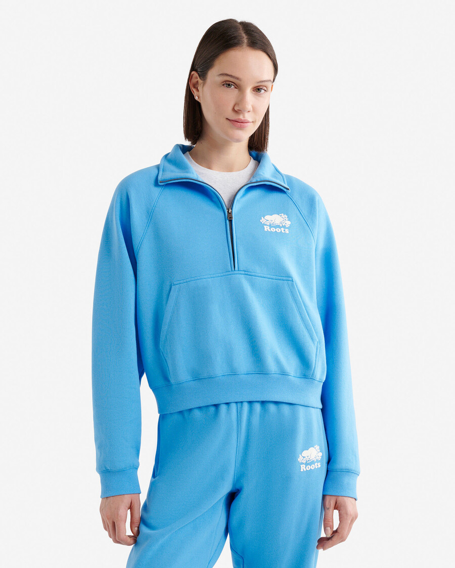 organic cooper half zip