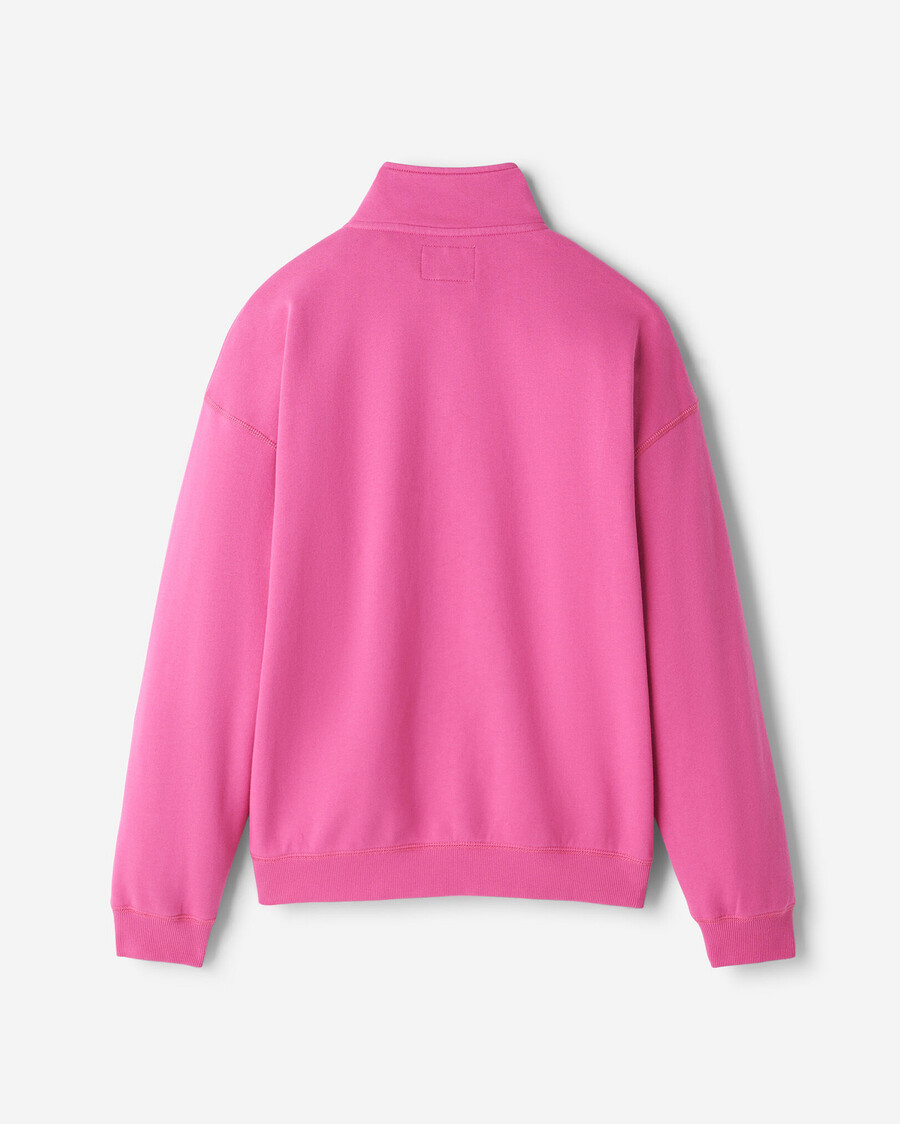 organic cooper relaxed half zip stein