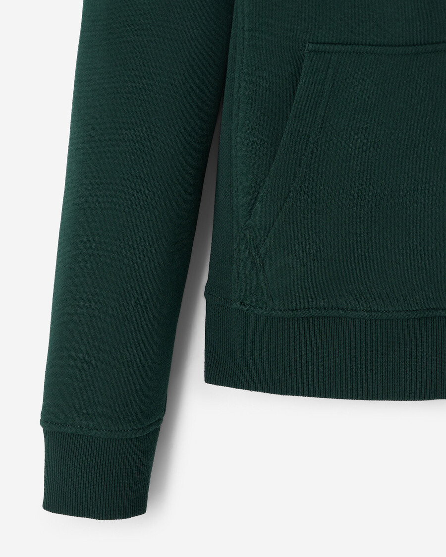 organic cooper slim full zip hoodie
