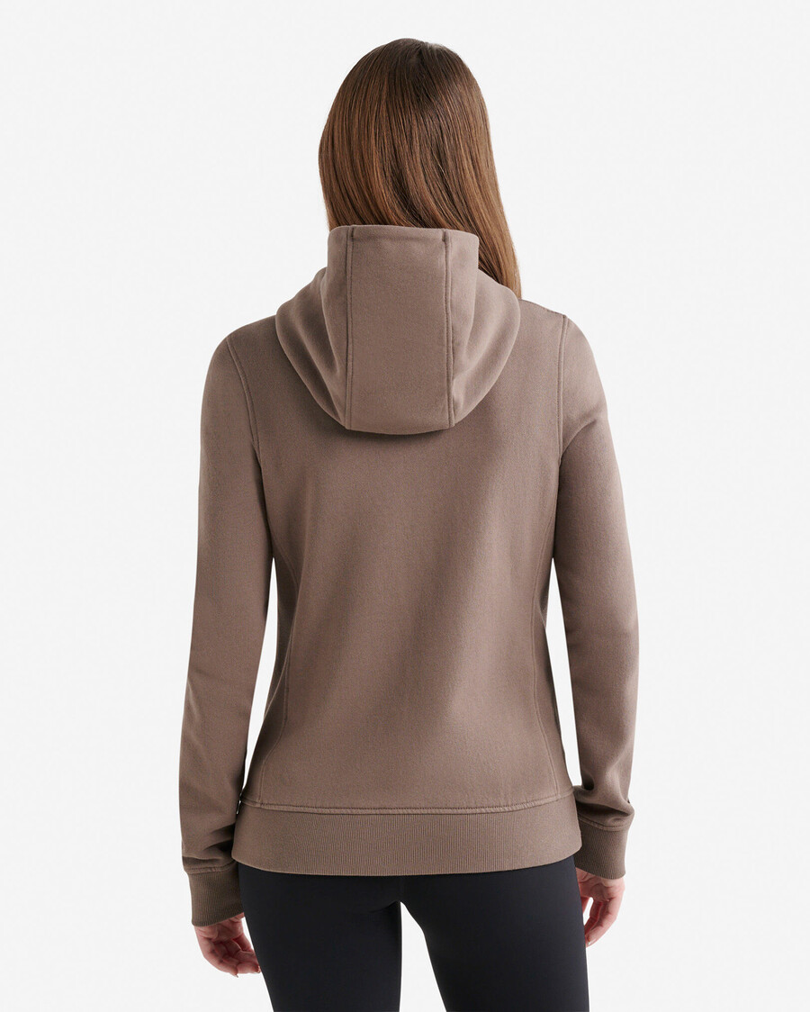 organic cooper slim full zip hoodie