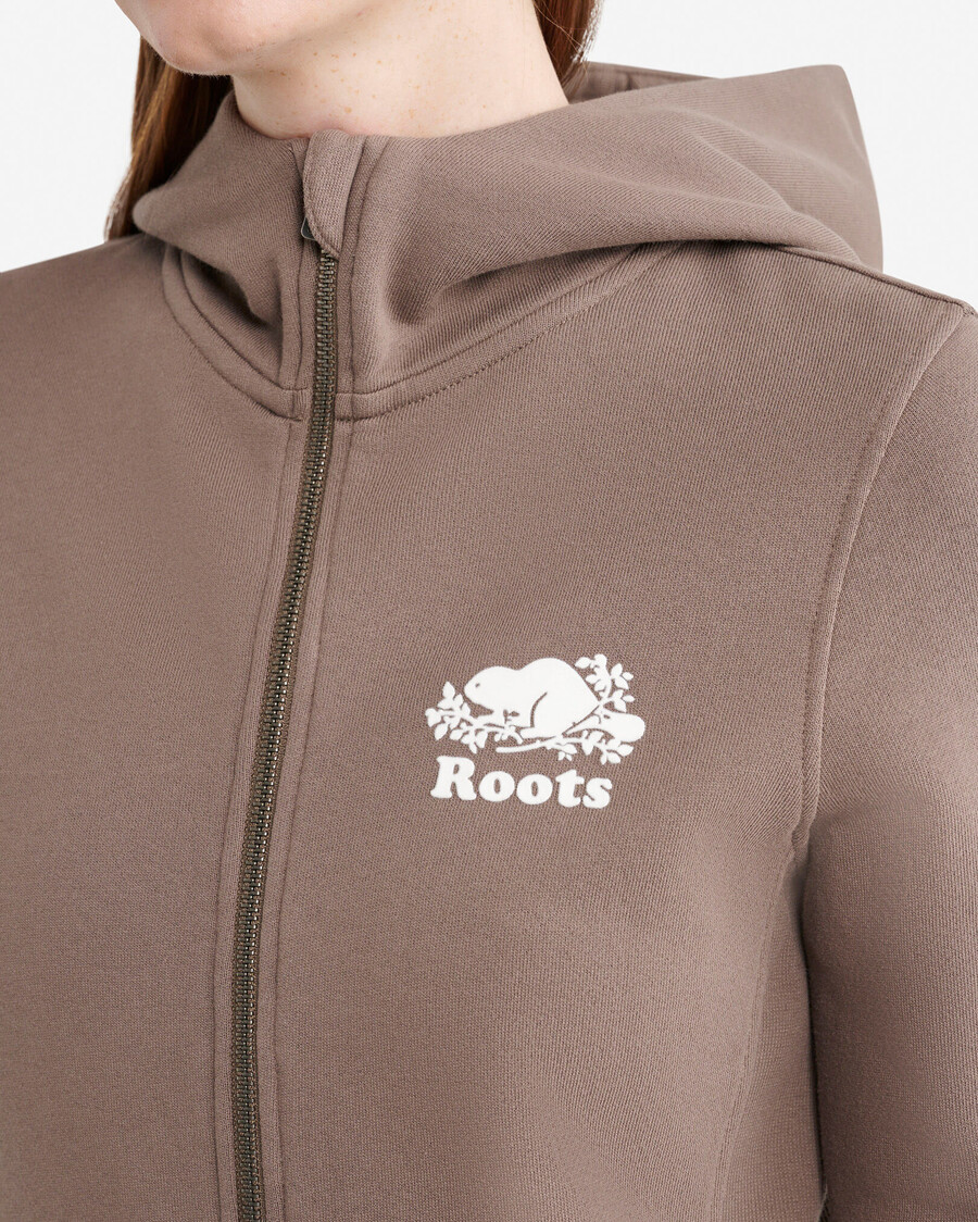 organic cooper slim full zip hoodie