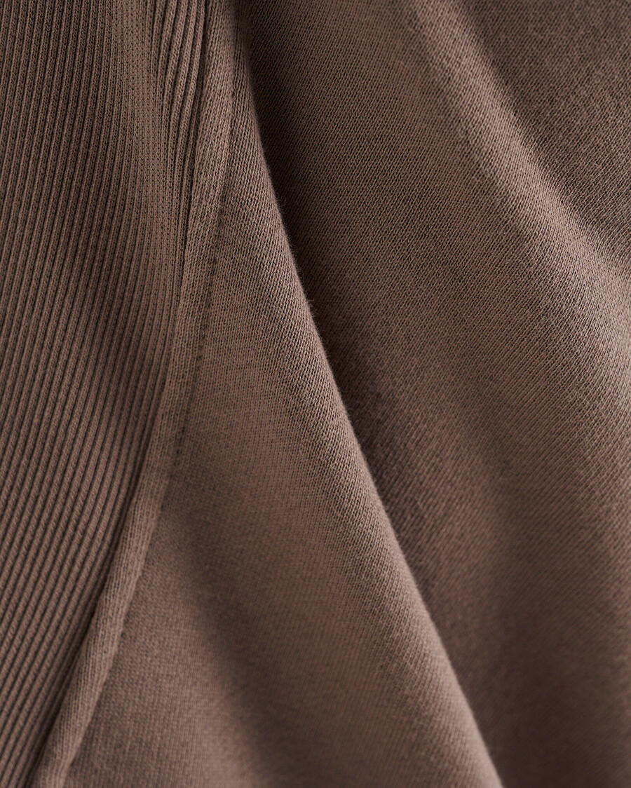 organic cooper slim full zip hoodie