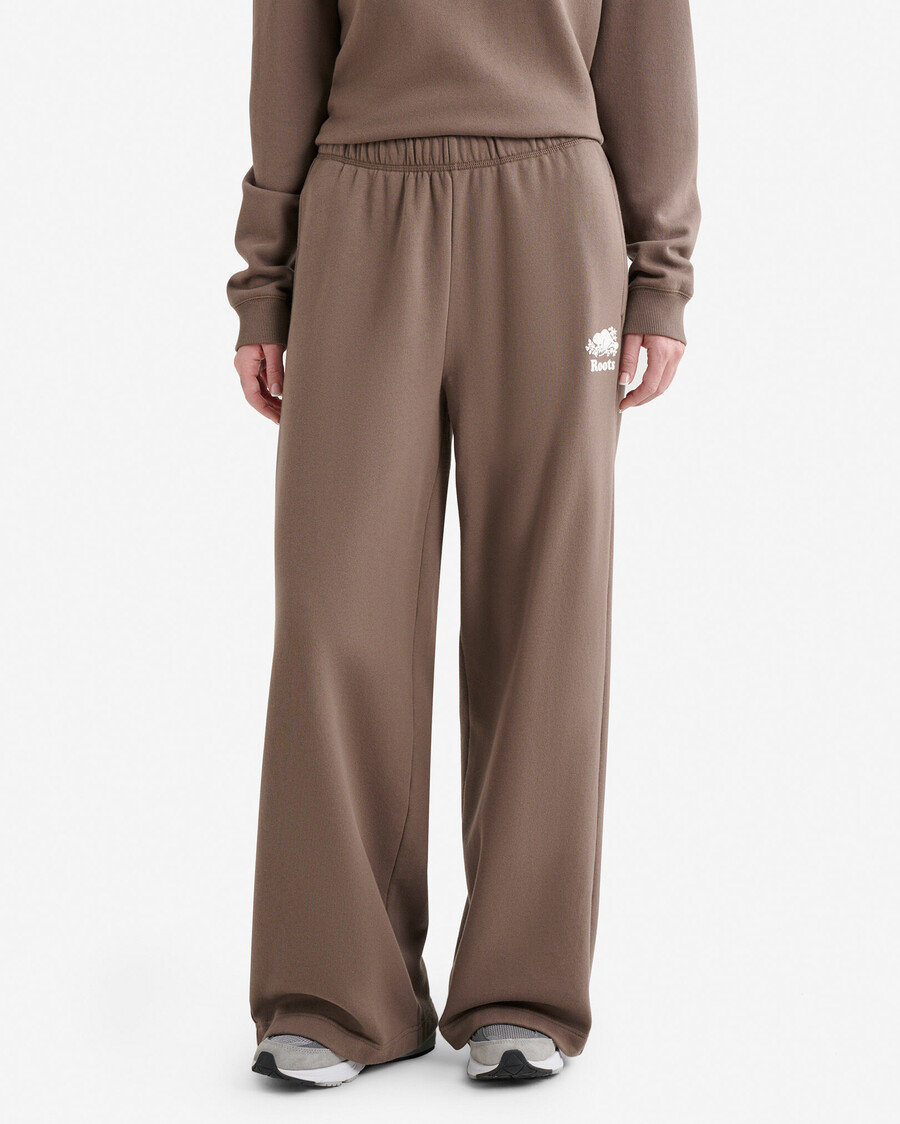 organic cooper wide leg sweatpant