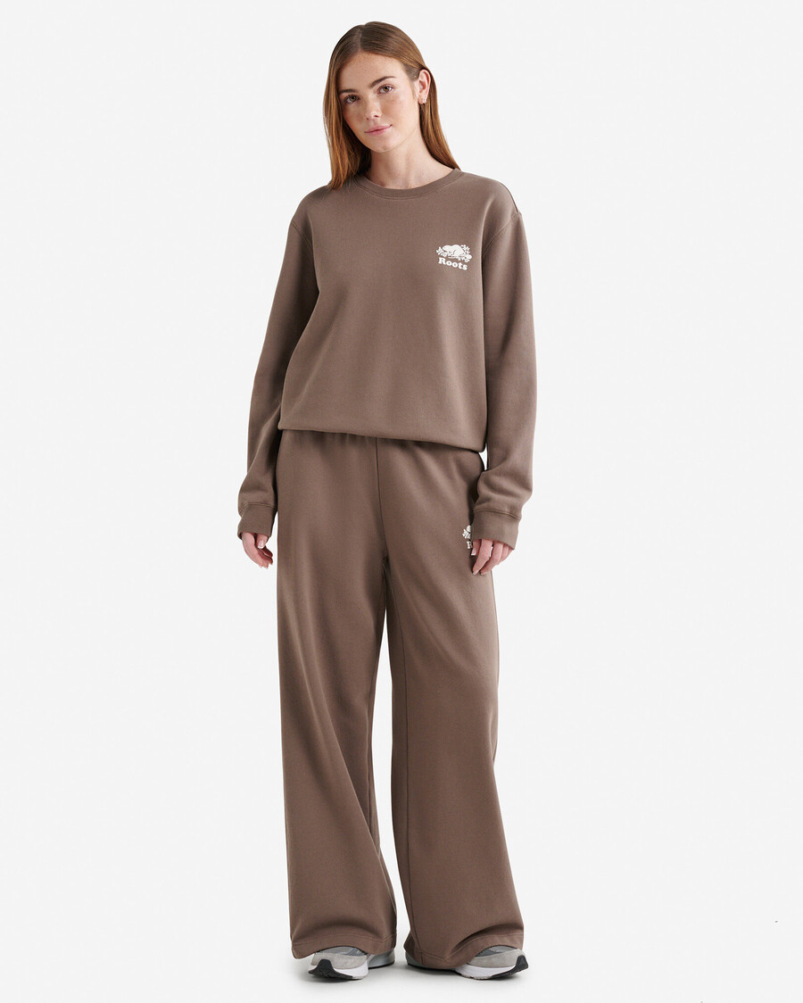 organic cooper wide leg sweatpant