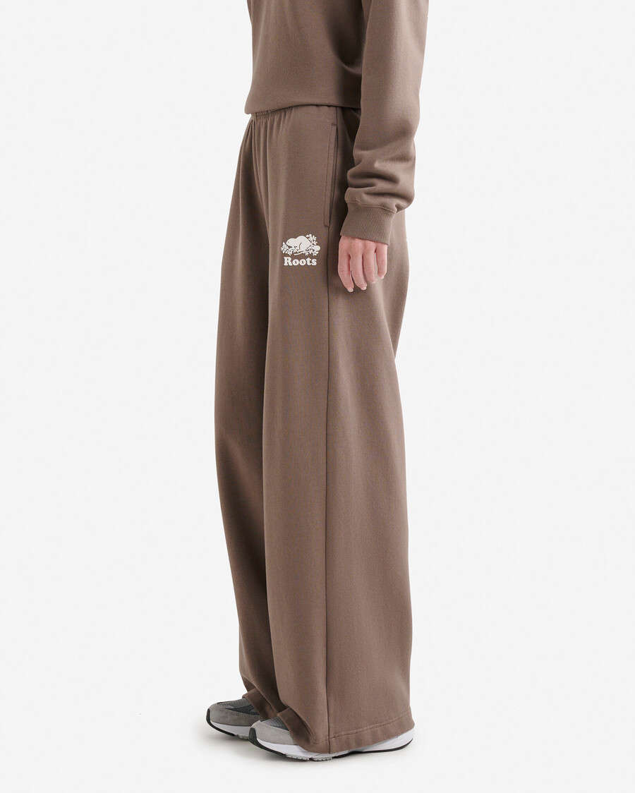 organic cooper wide leg sweatpant