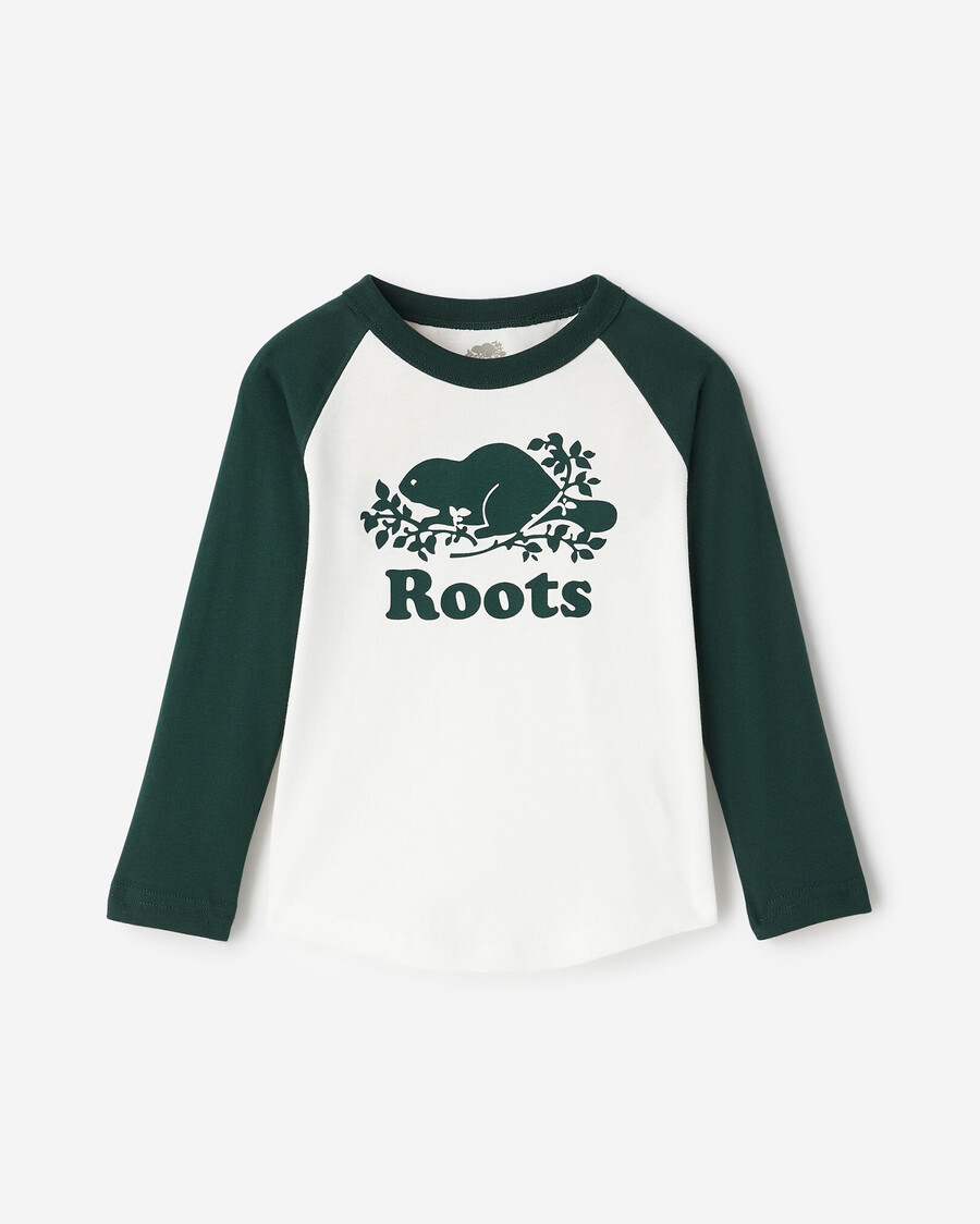 toddler organic cooper baseball t-shirt